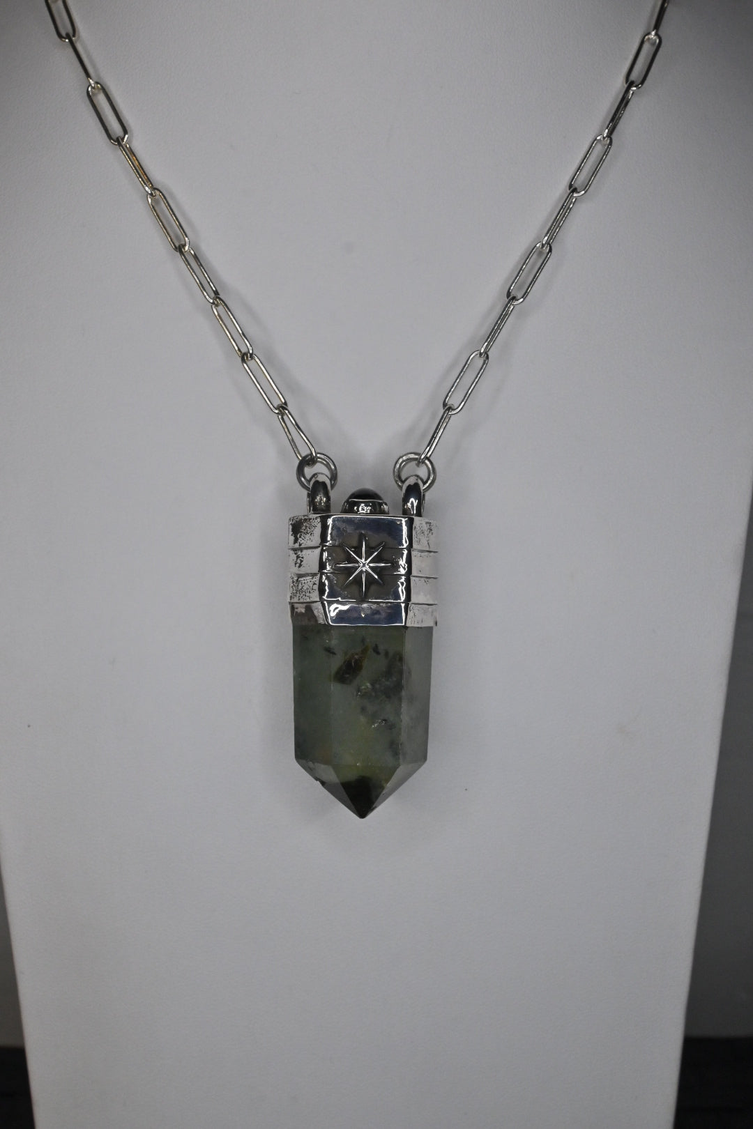 Prehnite Tower Necklace