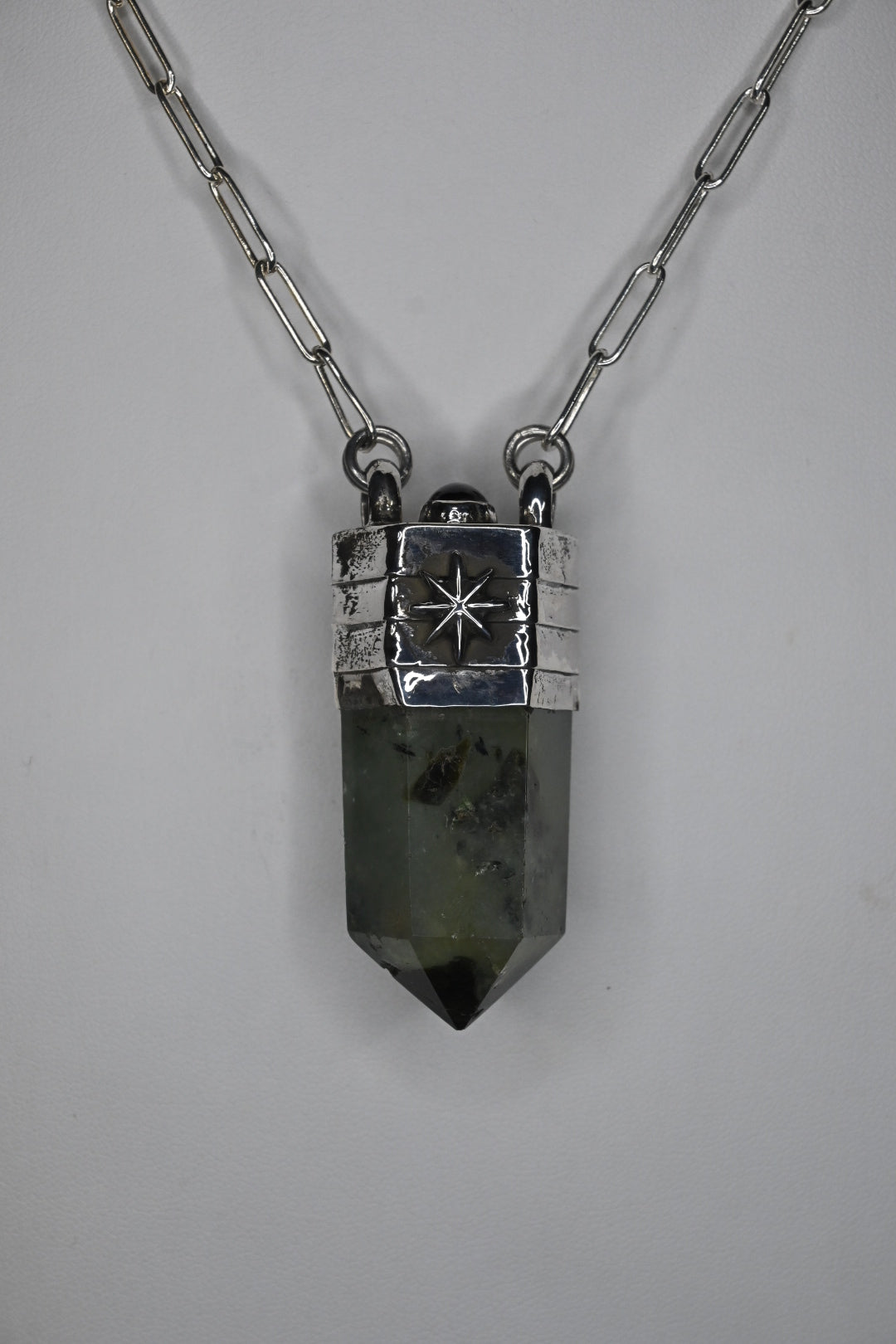 Prehnite Tower Necklace