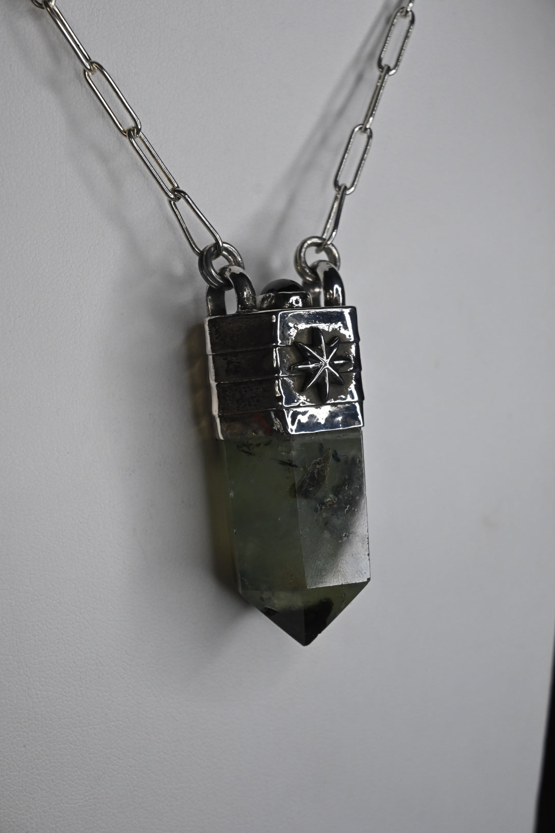 Prehnite Tower Necklace