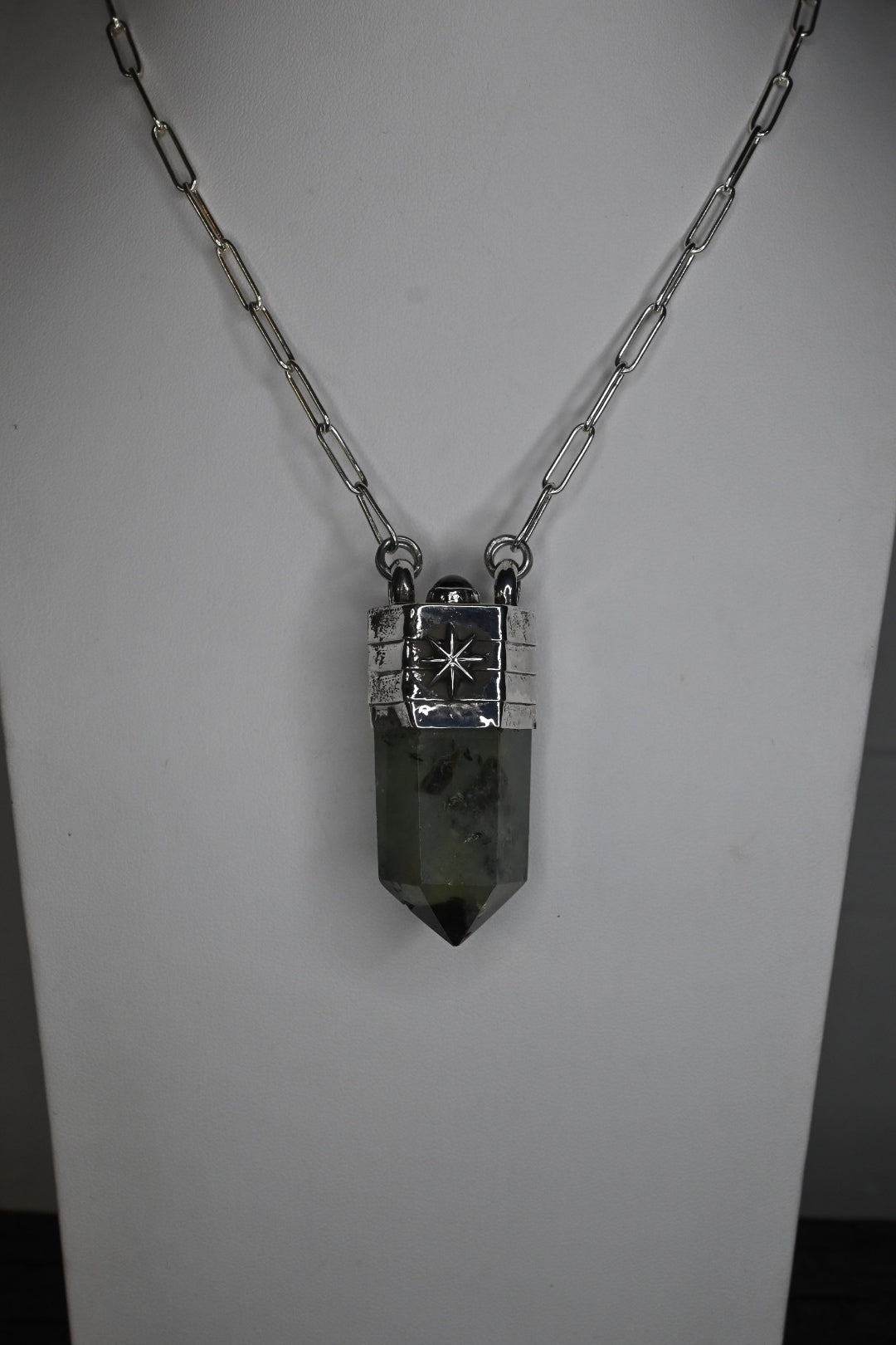 Prehnite Tower Necklace