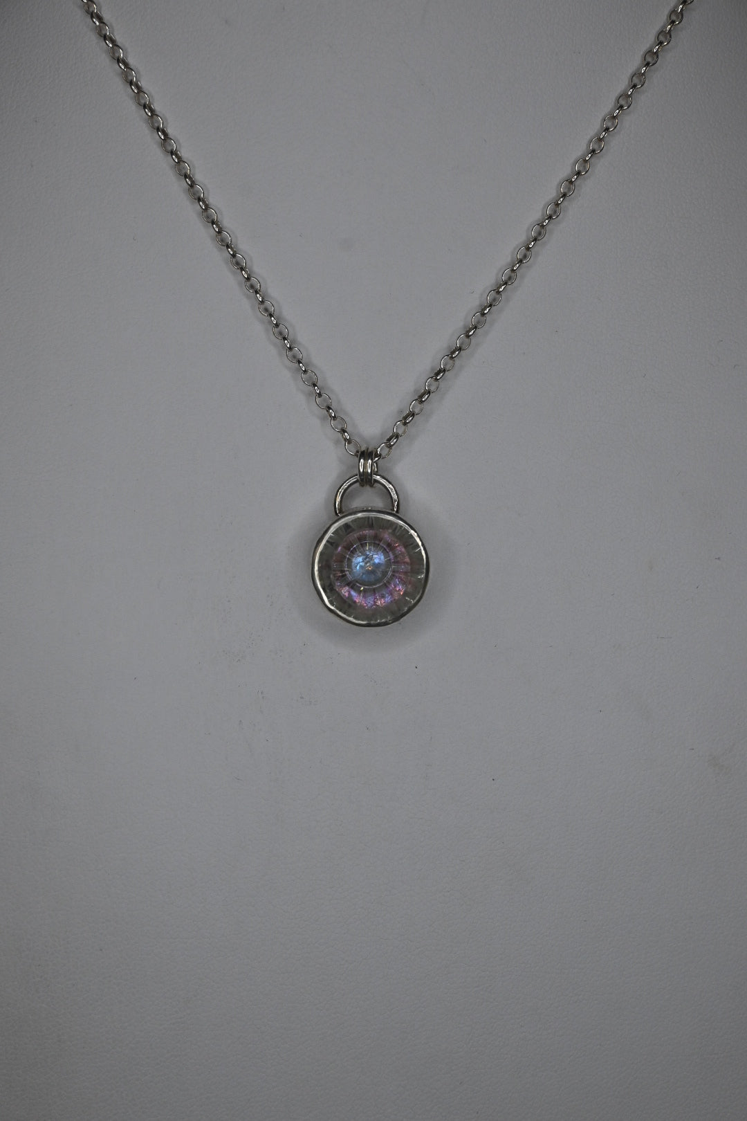 Vintage German Glass Pinwheel Necklace