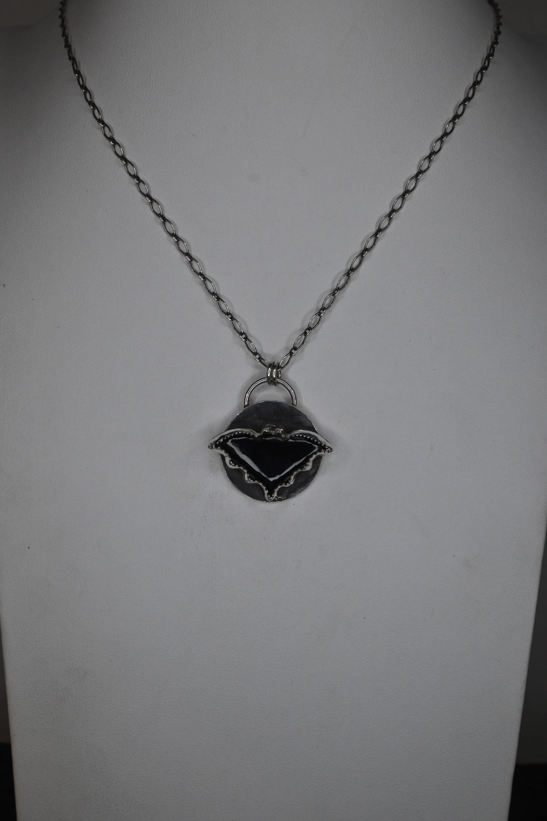 Onyx Bat Necklace
