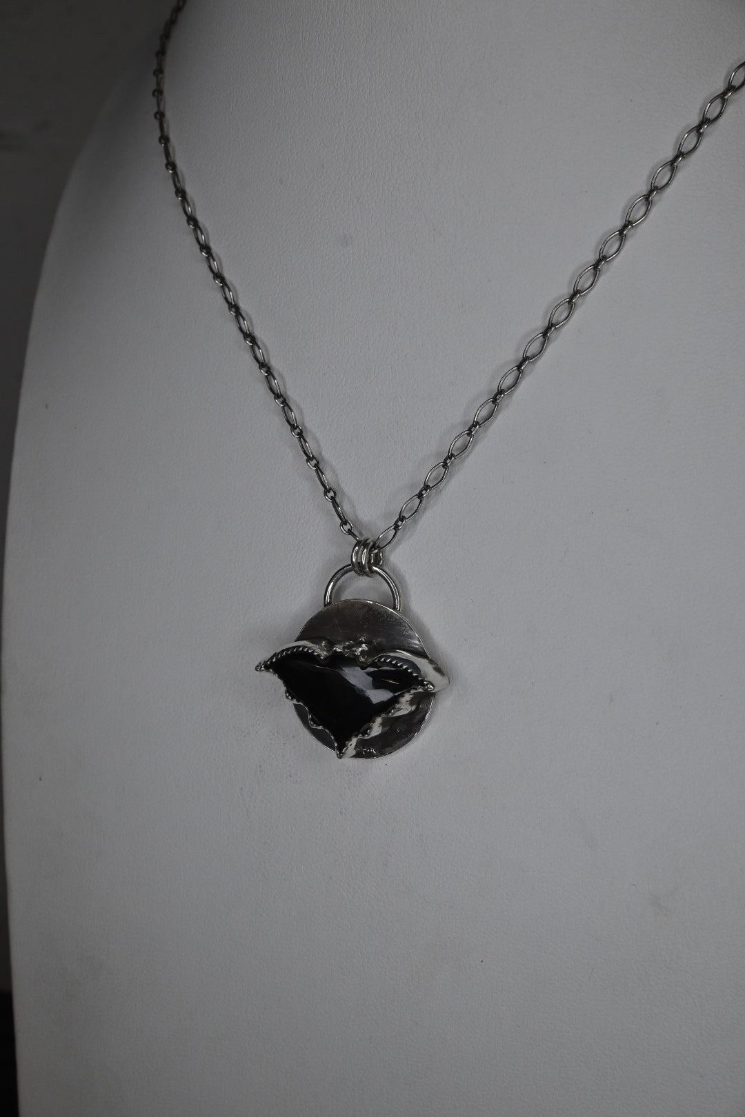 Onyx Bat Necklace