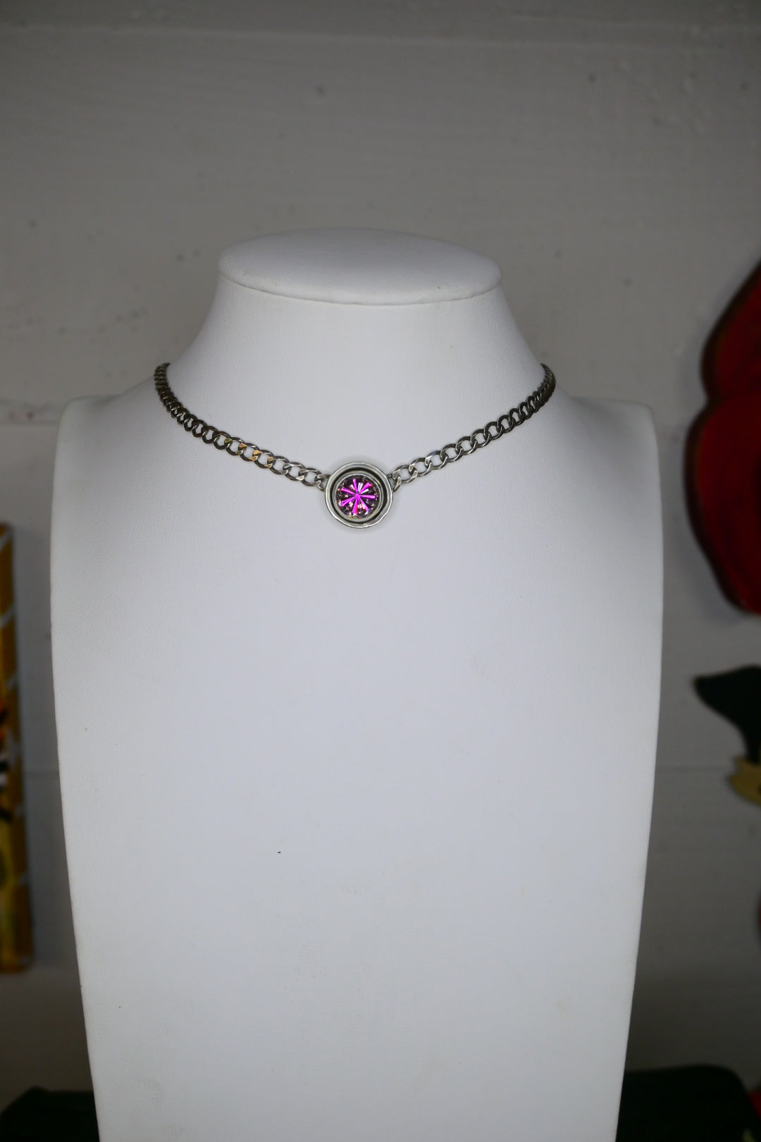 Vintage German Glass Pinwheel Choker