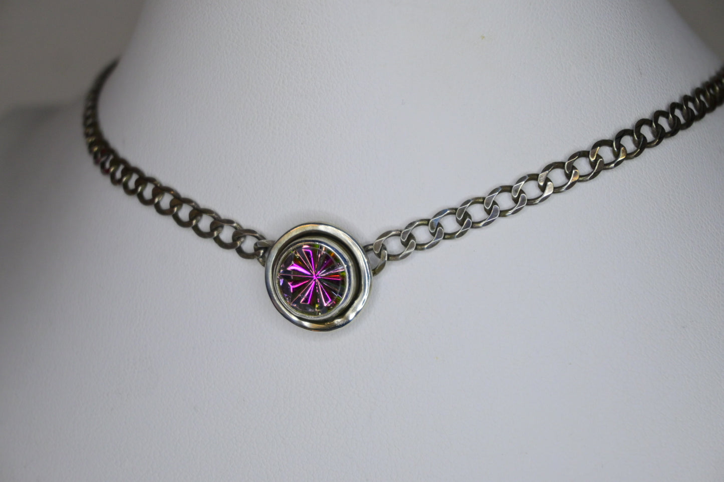 Vintage German Glass Pinwheel Choker