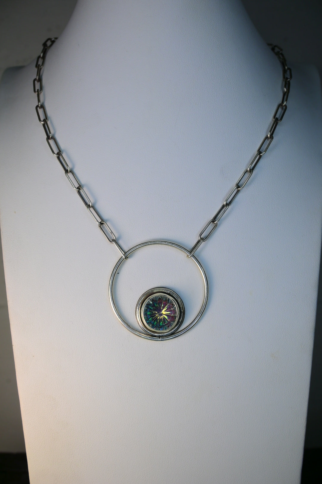 Vintage German Pressed Glass Necklace