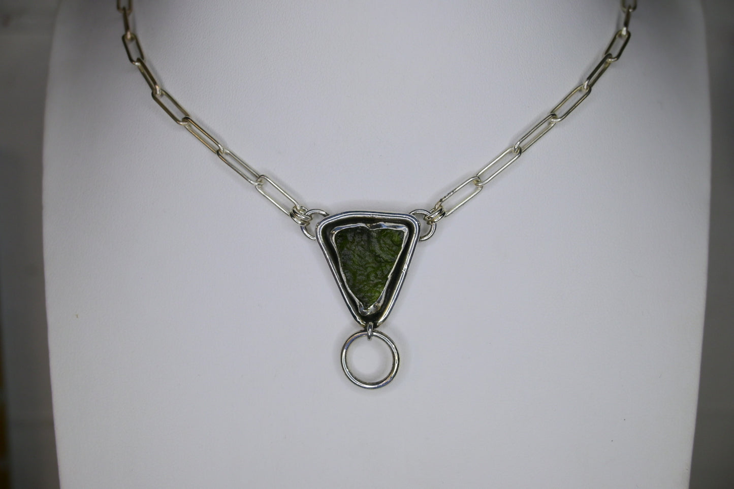 Moldavite 'o-ring' Necklace