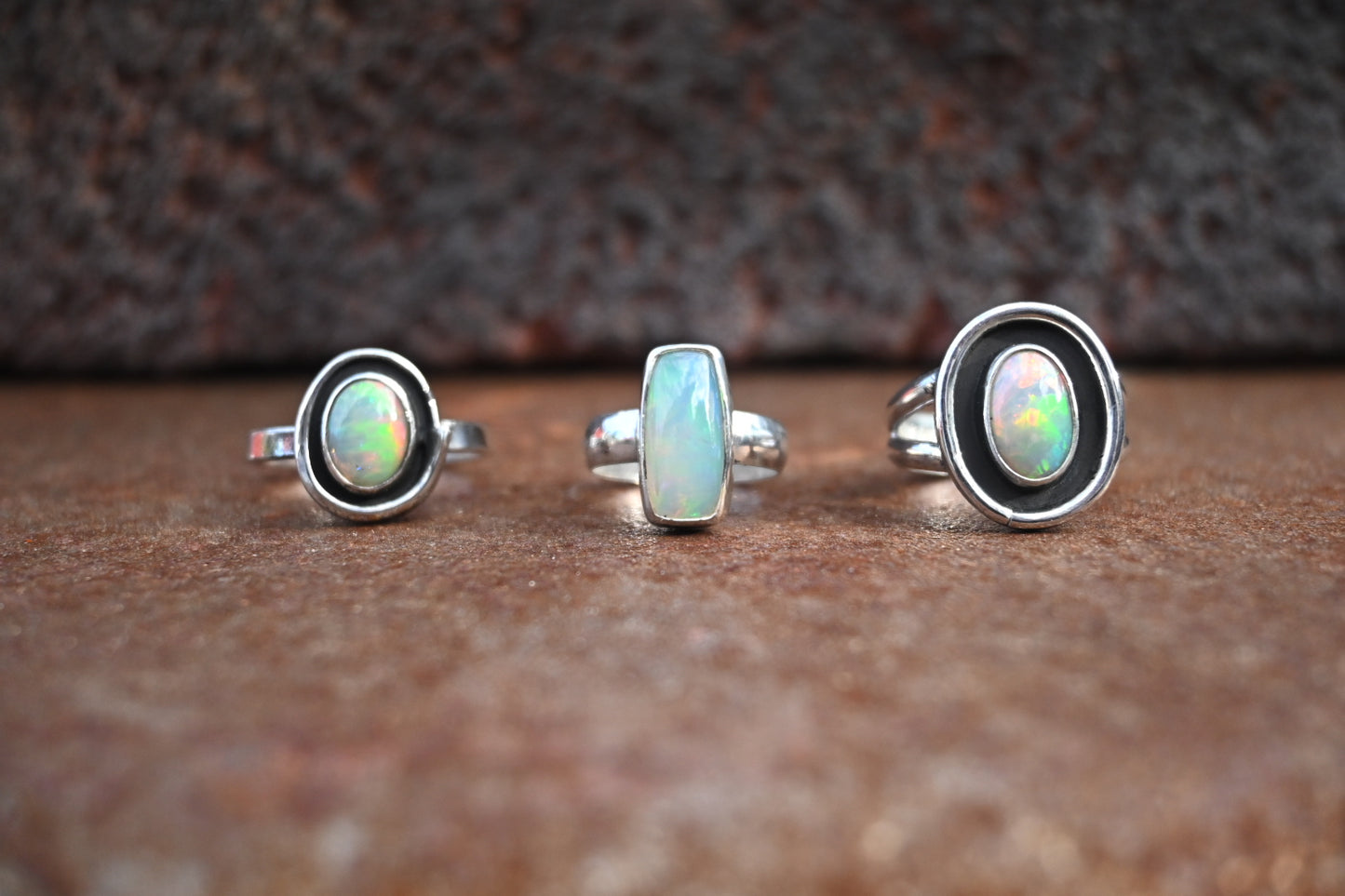 Ethiopian Opal Shadowbox Ring