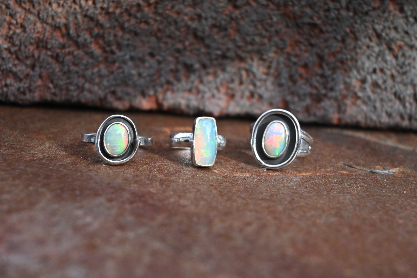 Ethiopian Opal Shadowbox Ring