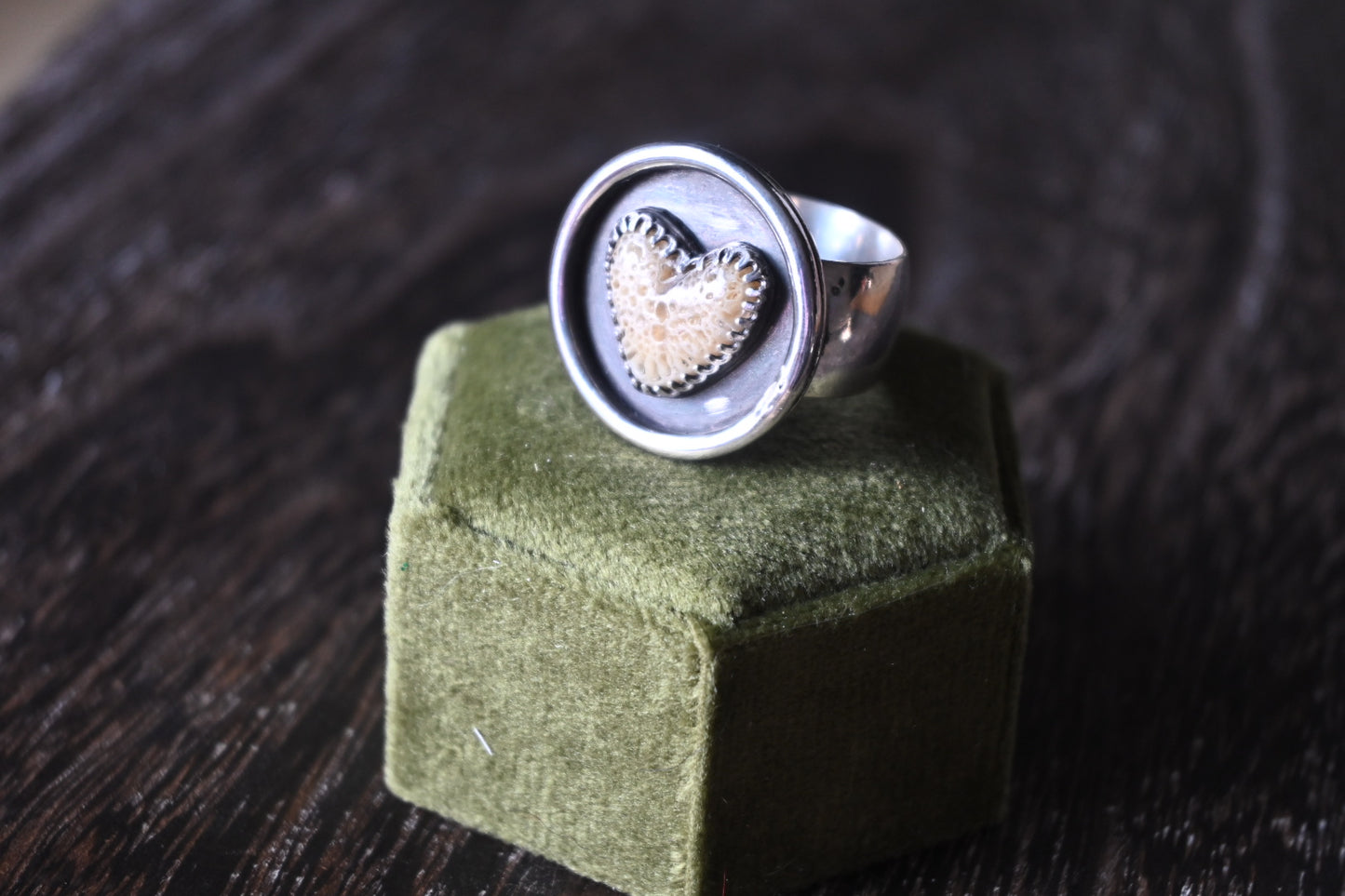Heart Shaped Bone Ring