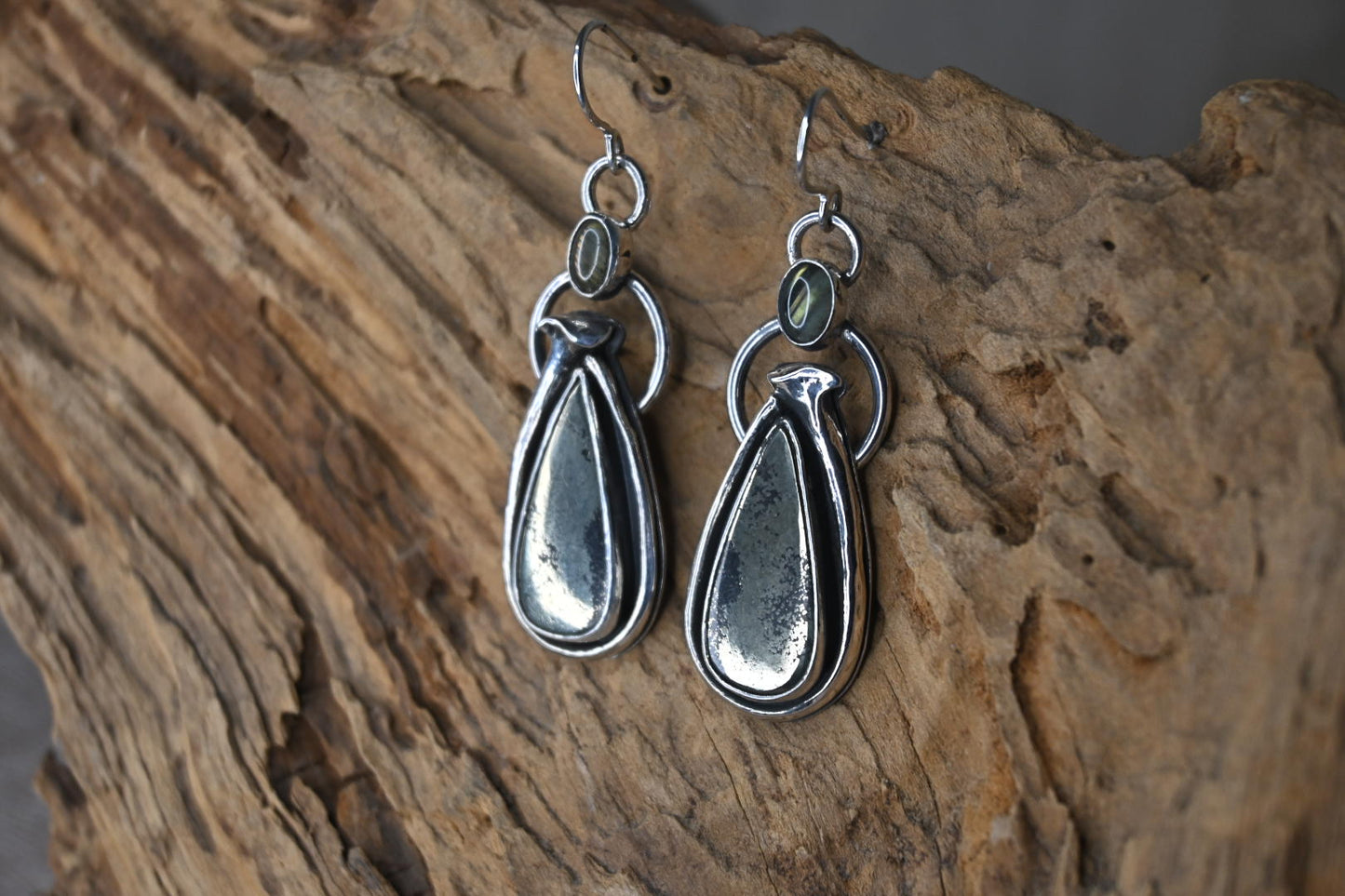 Apache Gold & Snake Rib Earrings