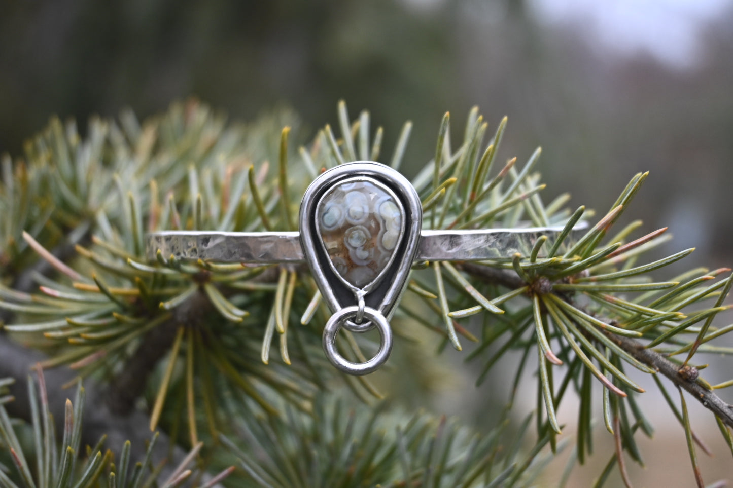 Agate 'o-ring' Bracelet