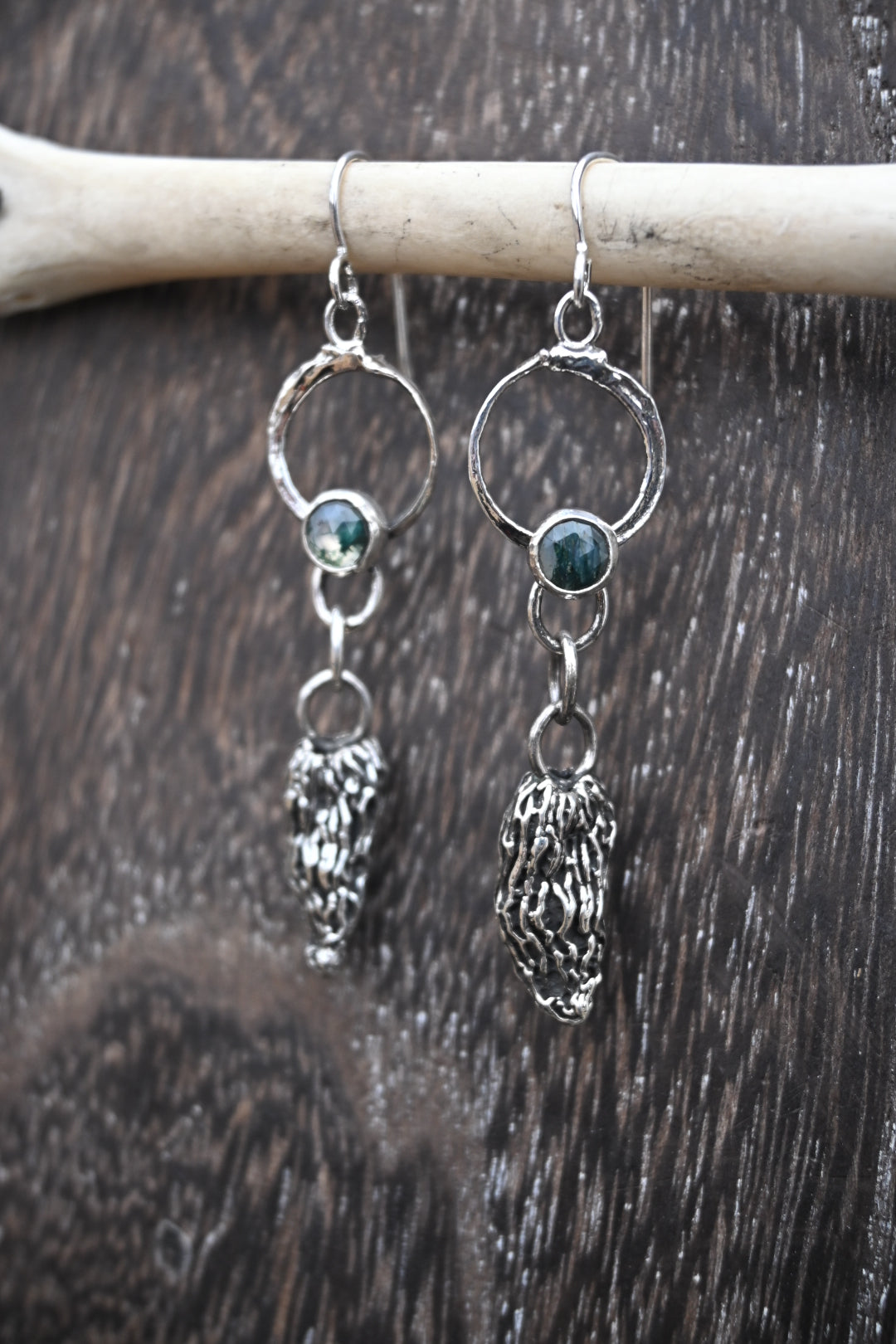 Morel Mushroom Earrings