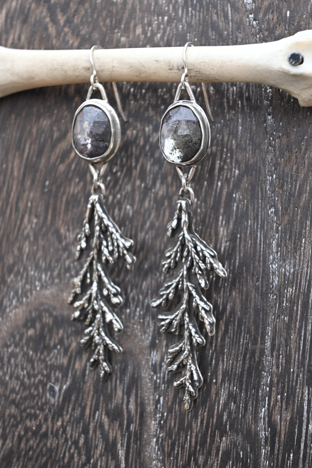 Cedar & Garden Quartz Earrings