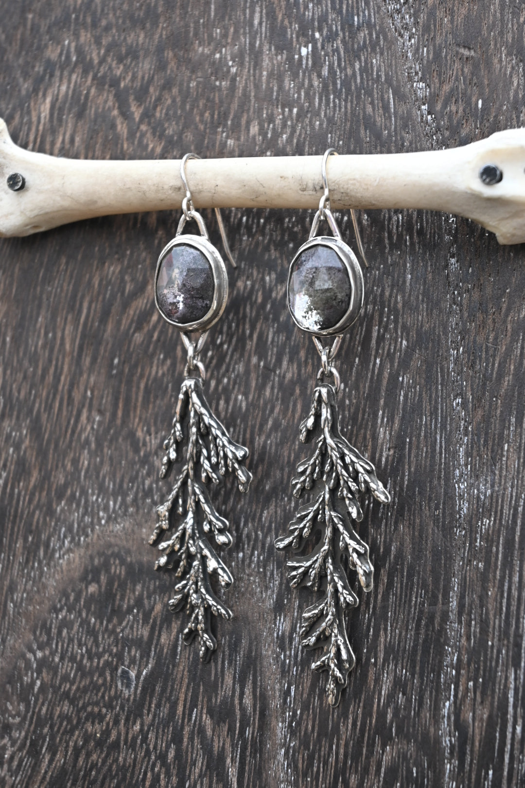 Cedar & Garden Quartz Earrings