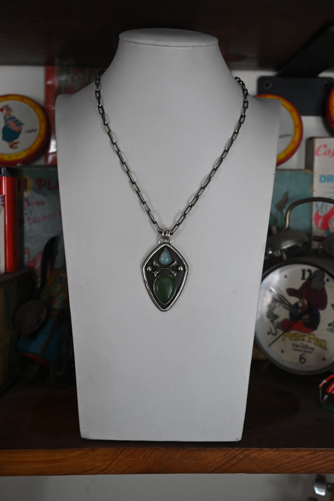 Jade & Ethiopian Opal Necklace
