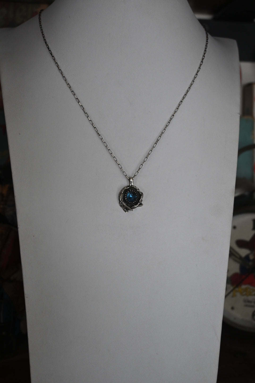 Teal Kyanite Necklace