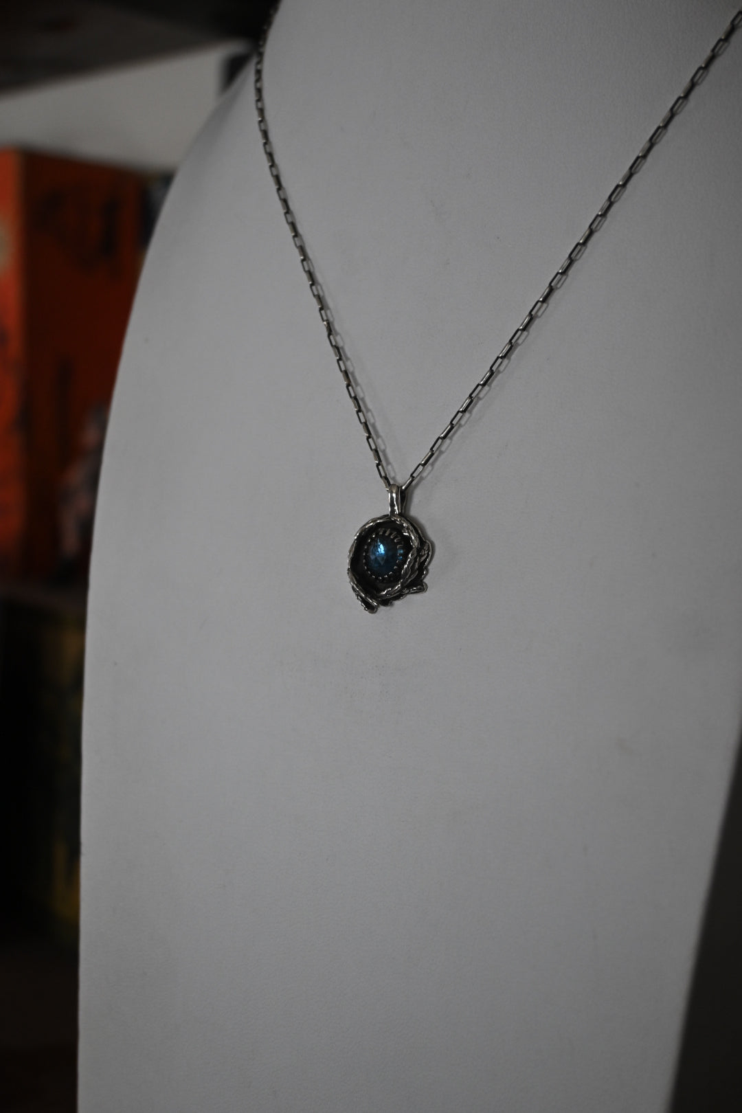 Teal Kyanite Necklace