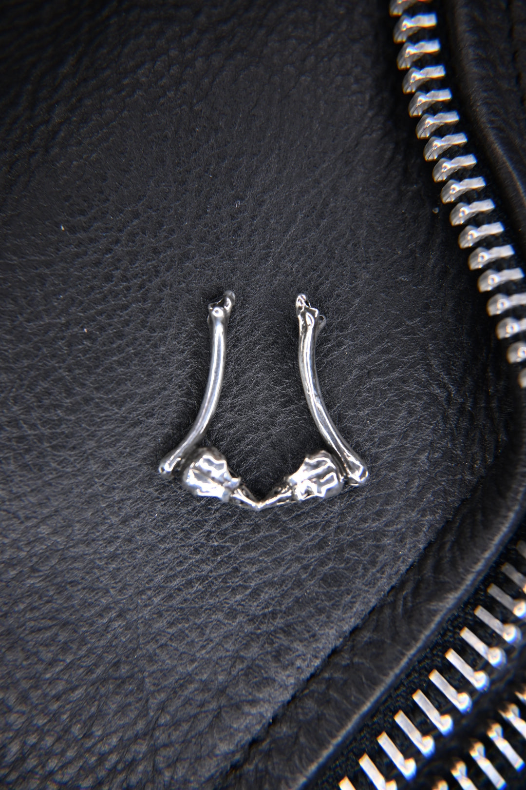 Raven Skull & Bone Ring Holder Necklace *preorder*