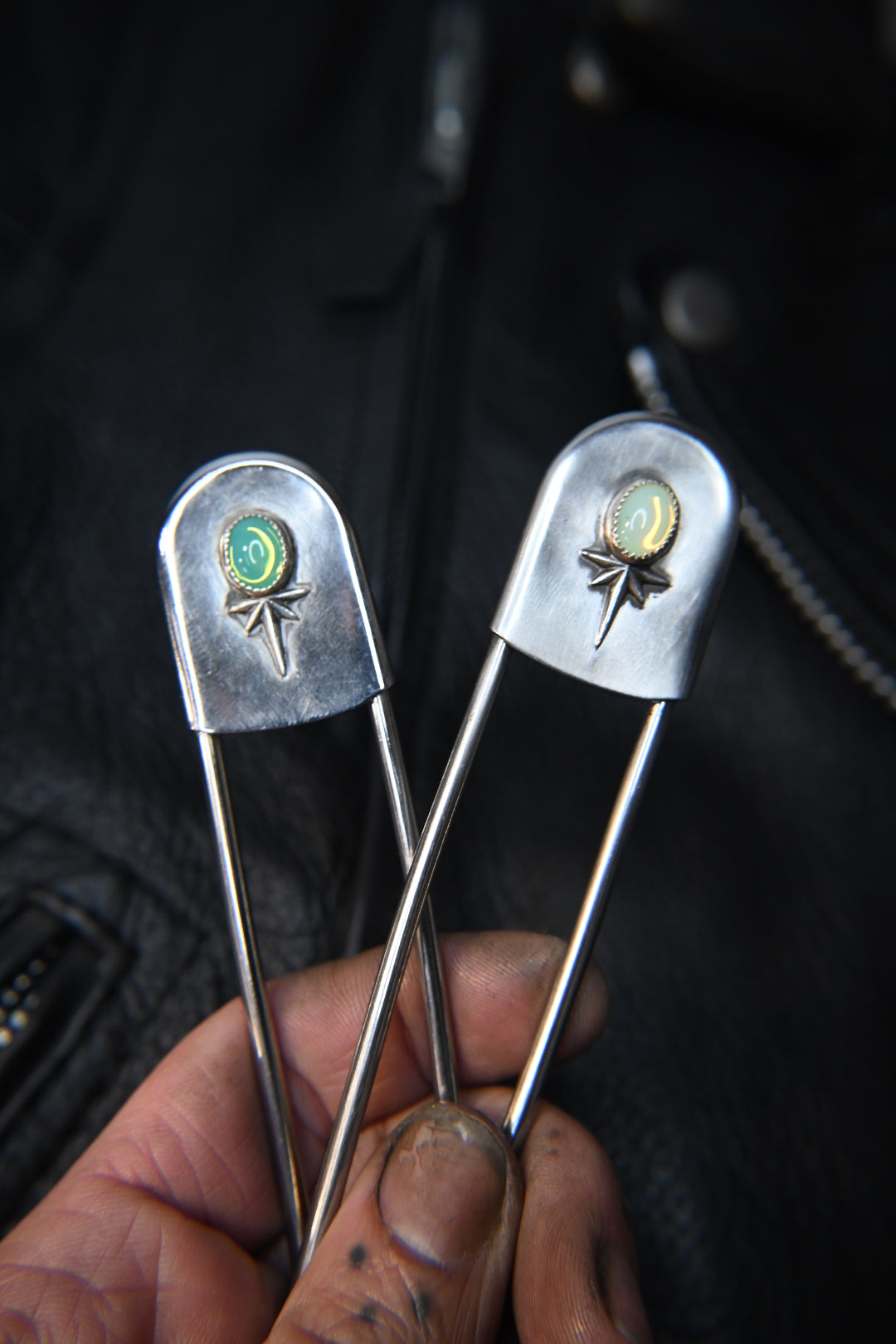 Uranium Glass Safety Pin