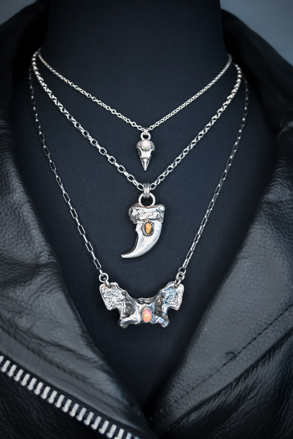 Bear Claw & Labradorite Necklace