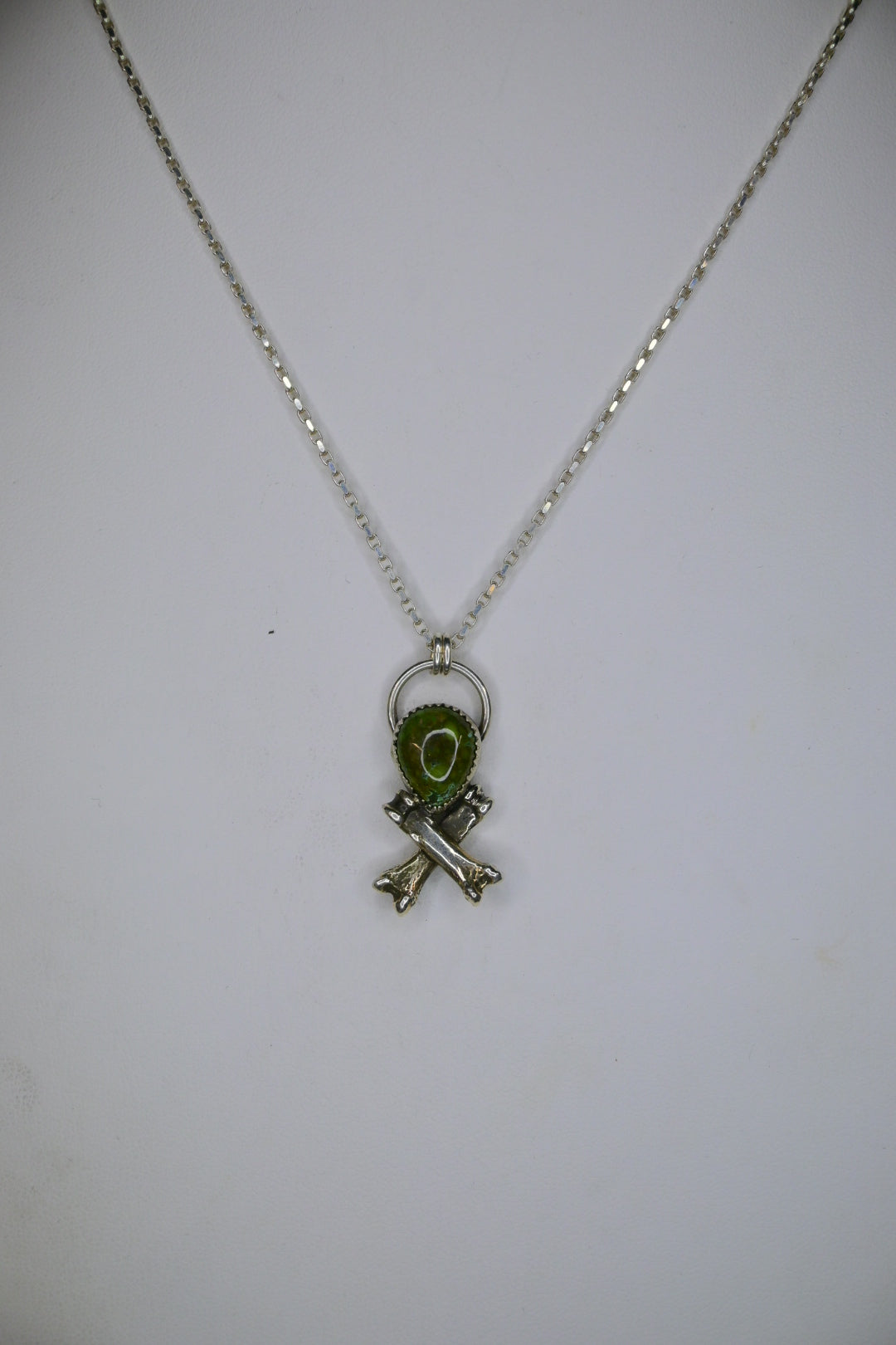 Turquoise & 'Cross-Bones' Necklace