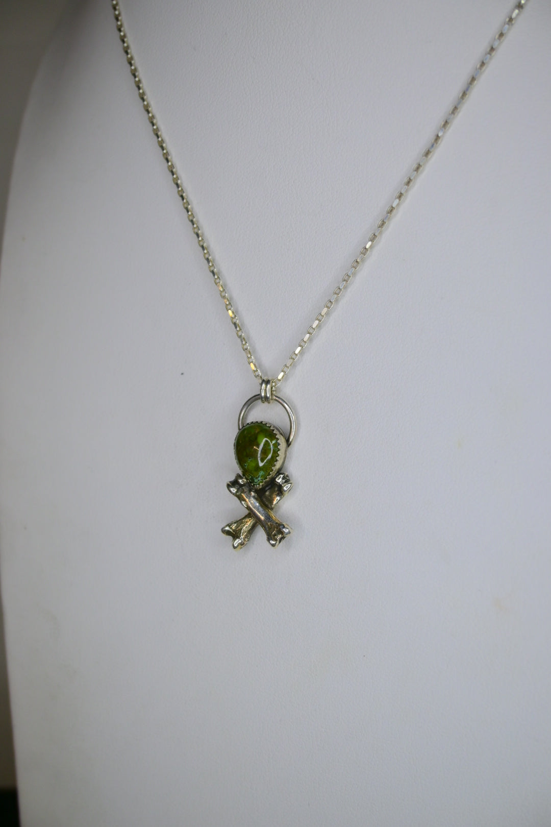 Turquoise & 'Cross-Bones' Necklace