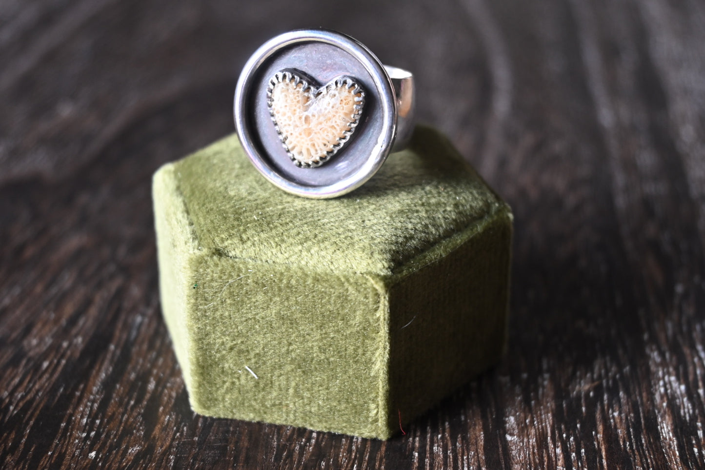 Heart Shaped Bone Ring