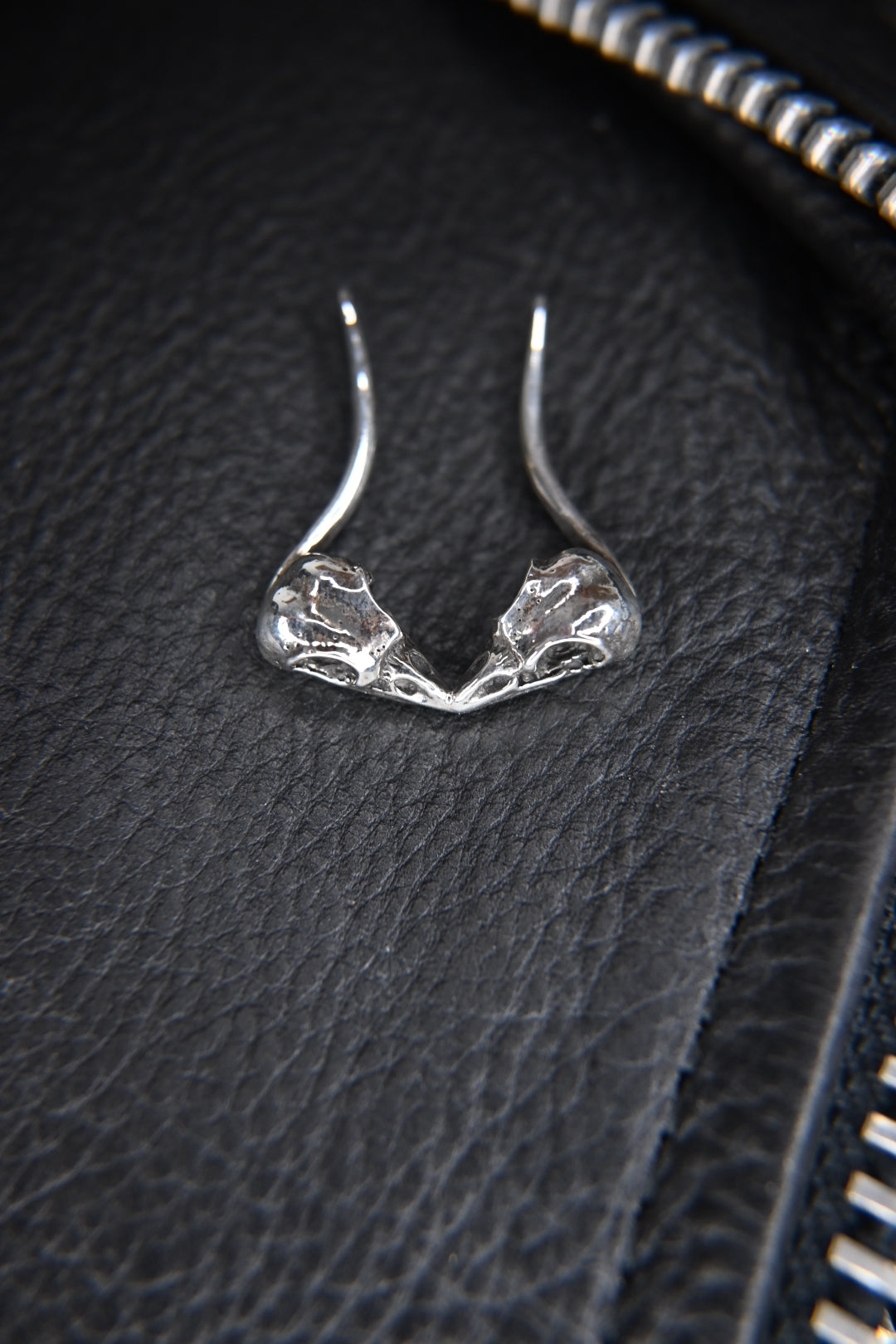 Raven Skull Ring Holder Necklace *preorder*