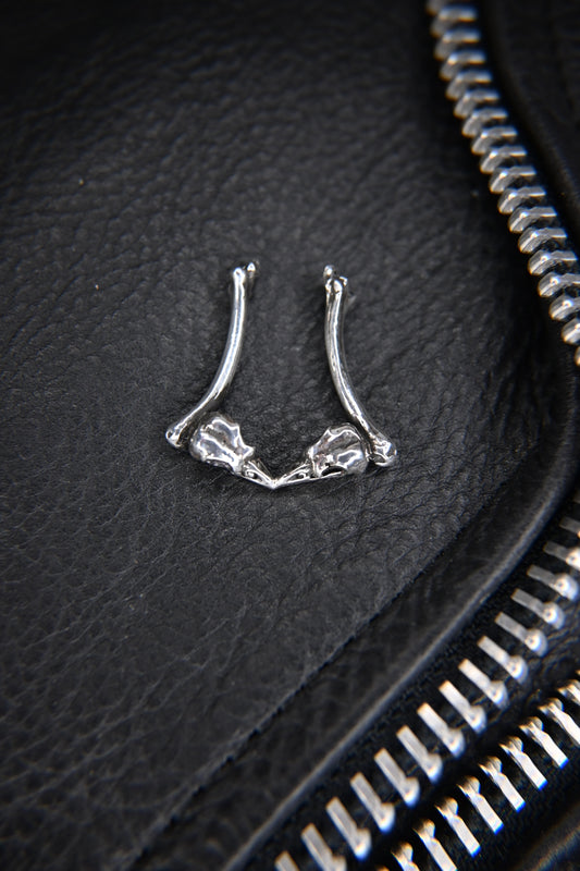 Raven Skull & Bone Ring Holder Necklace *preorder*