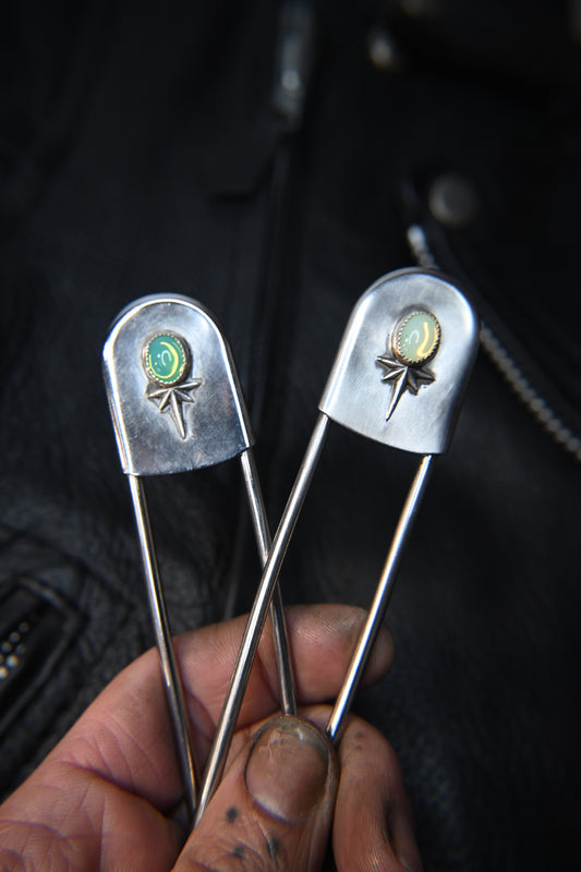 Uranium Glass Safety Pin