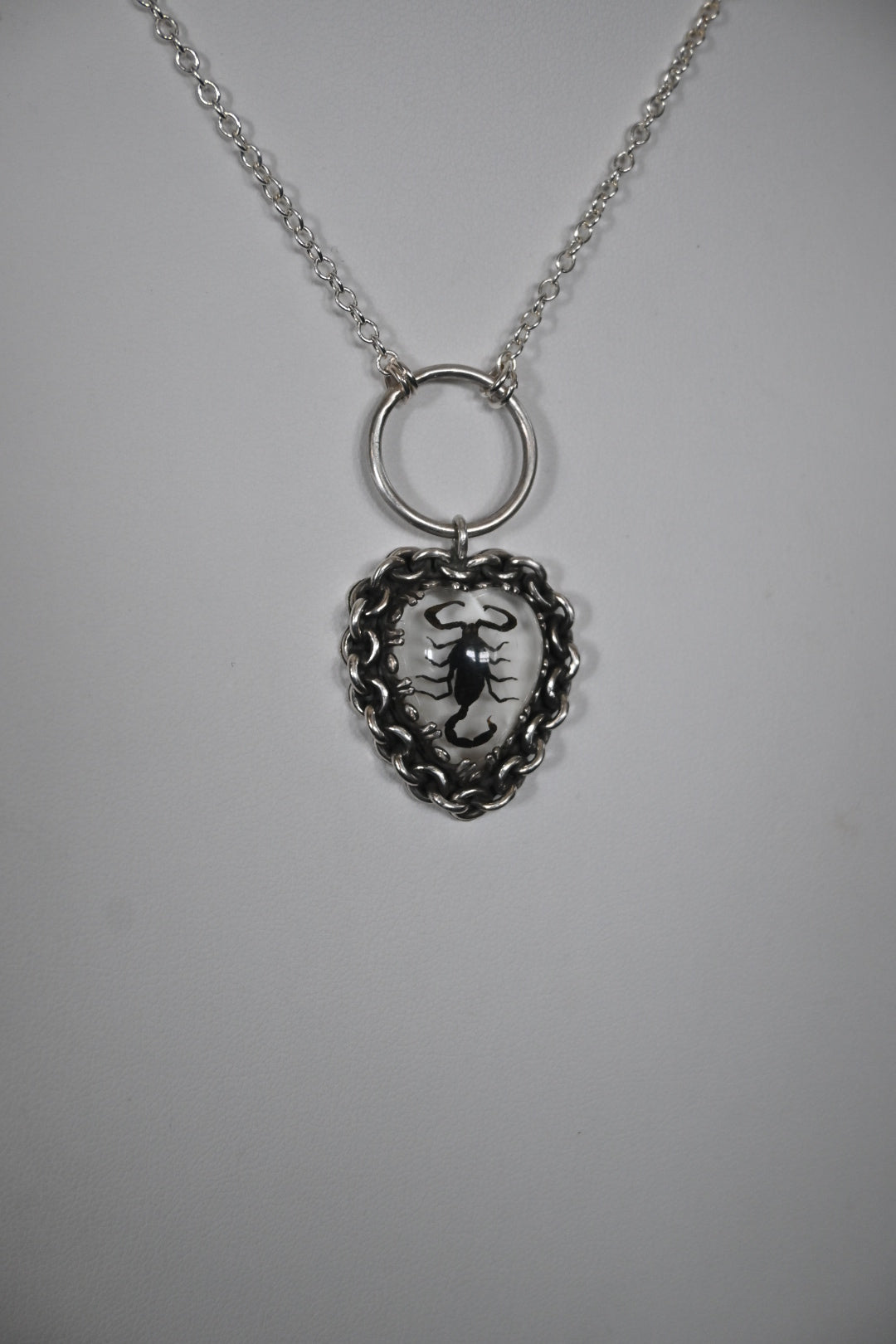 Scorpion Heart 'o-ring' Necklace